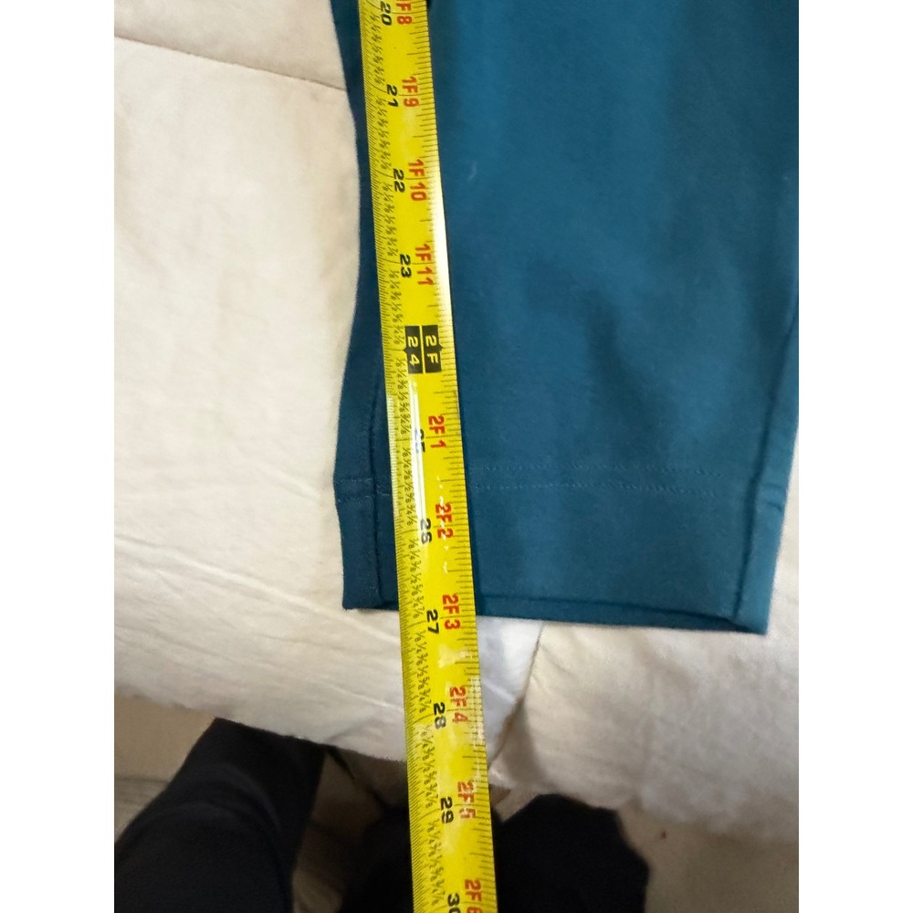 Duluth Trading Co Noga Classic Knit Pants Teal Blue Women Large Regular - Picture 2 of 7